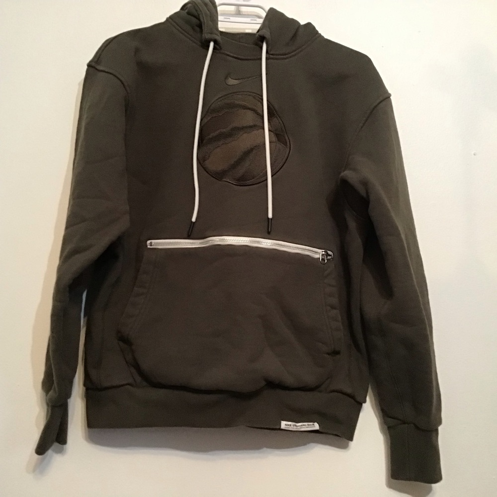 Nike NBA Raptors Pullover Hoodie Army Green